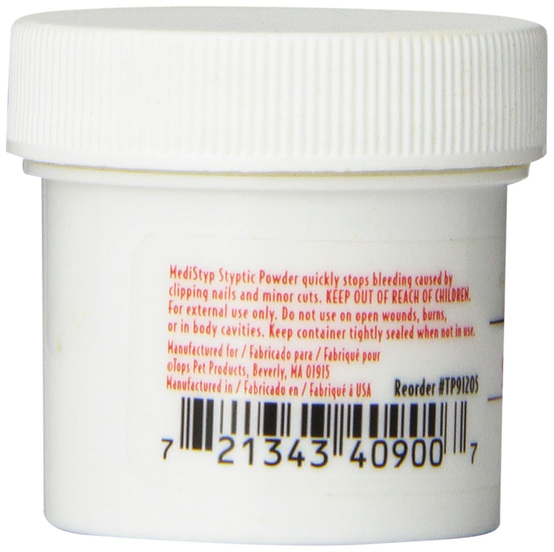 Pet nail bleed halted with MediStyp powder after a trim