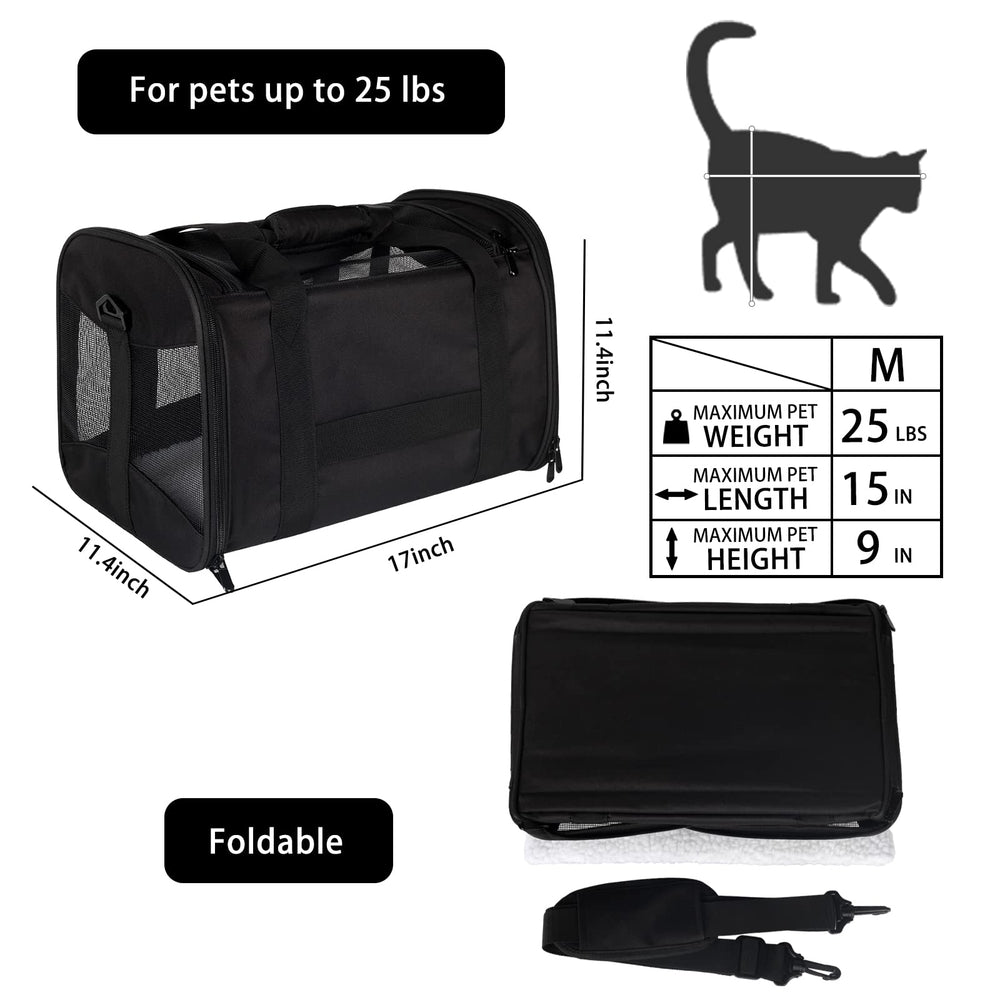 Top tasta airline-approved pet carrier with under-seat compatibility.