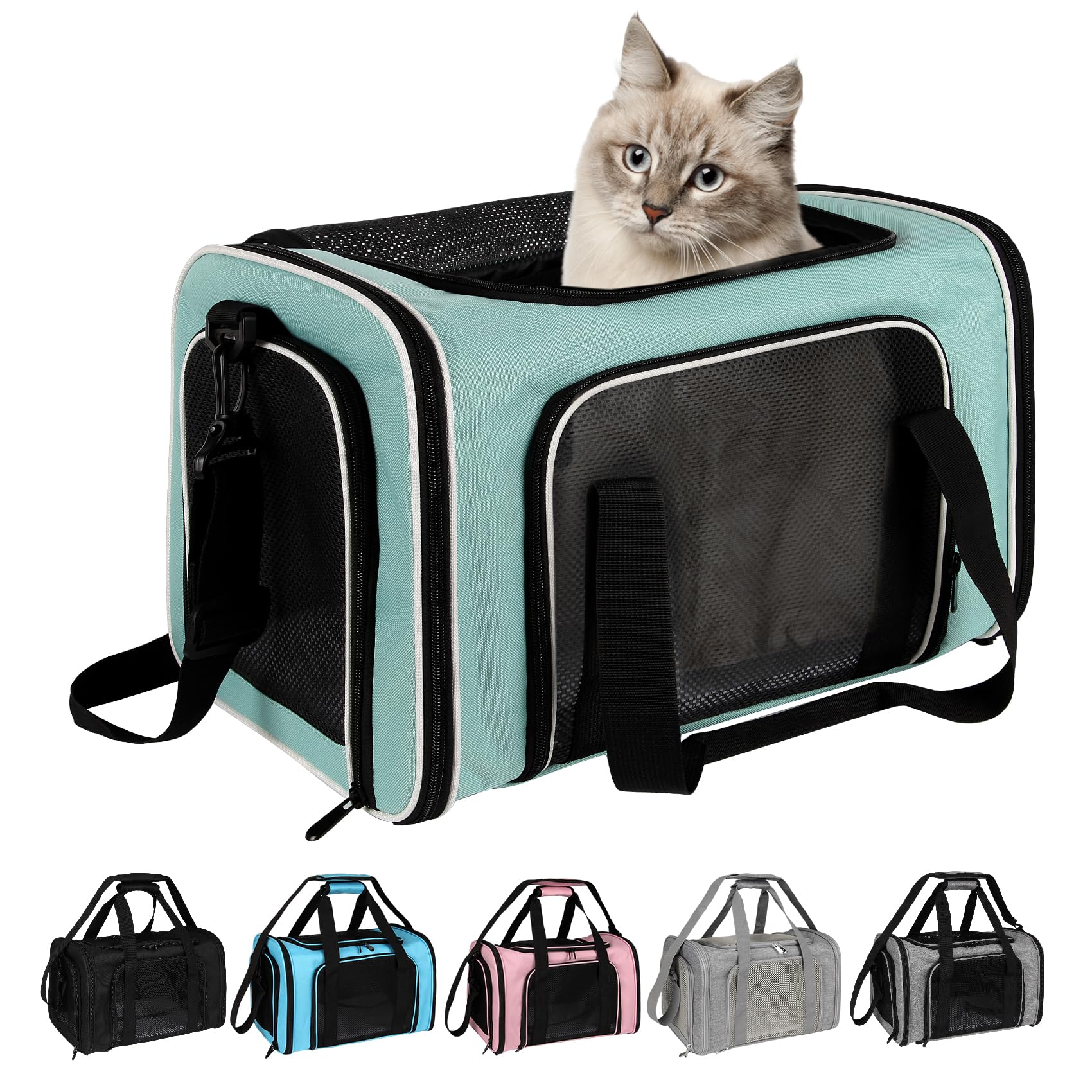 Top Tasta carrier with breathable mesh windows promoting visibility and airflow