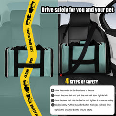 Top tasta cat carrier breathable mesh sides promote airflow during travel.