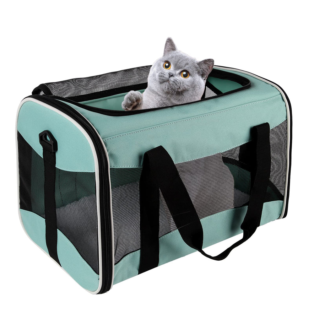 Top tasta cat carrier under-seat design for airline-friendly travel and easy pet access.