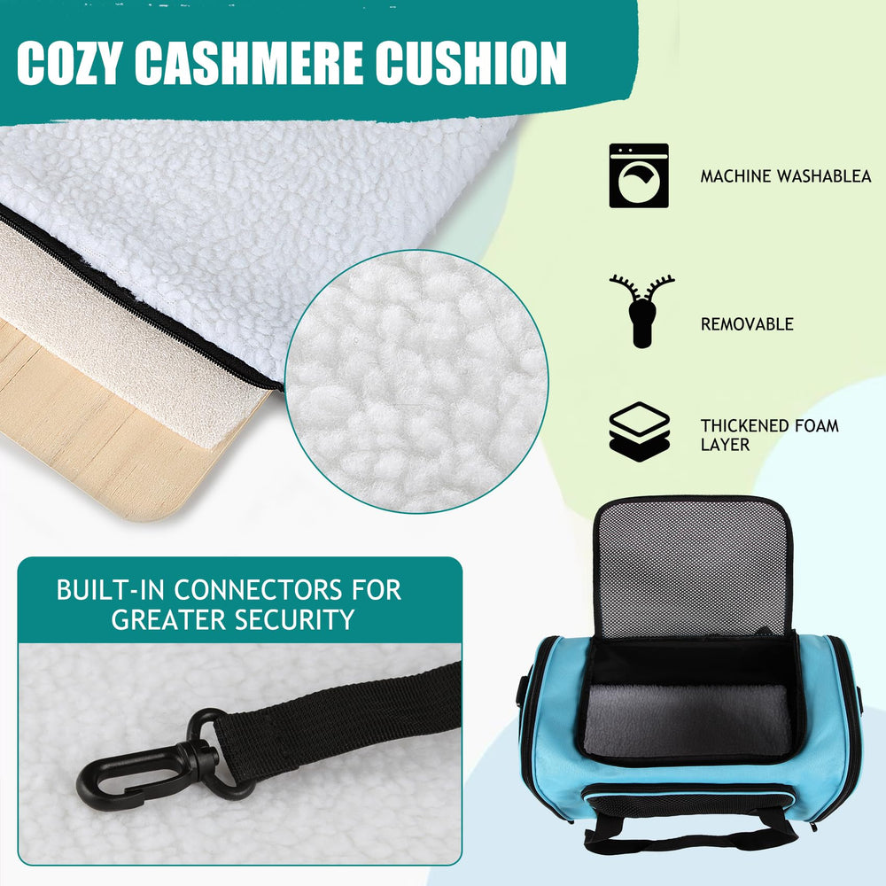Top tasta dog cat carrier blue medium open-top, easy pet access and plush comfort.