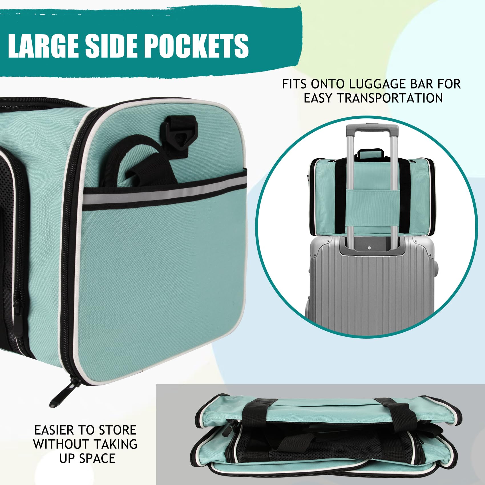 Top Tasta foldable travel carrier demonstrating compact storage