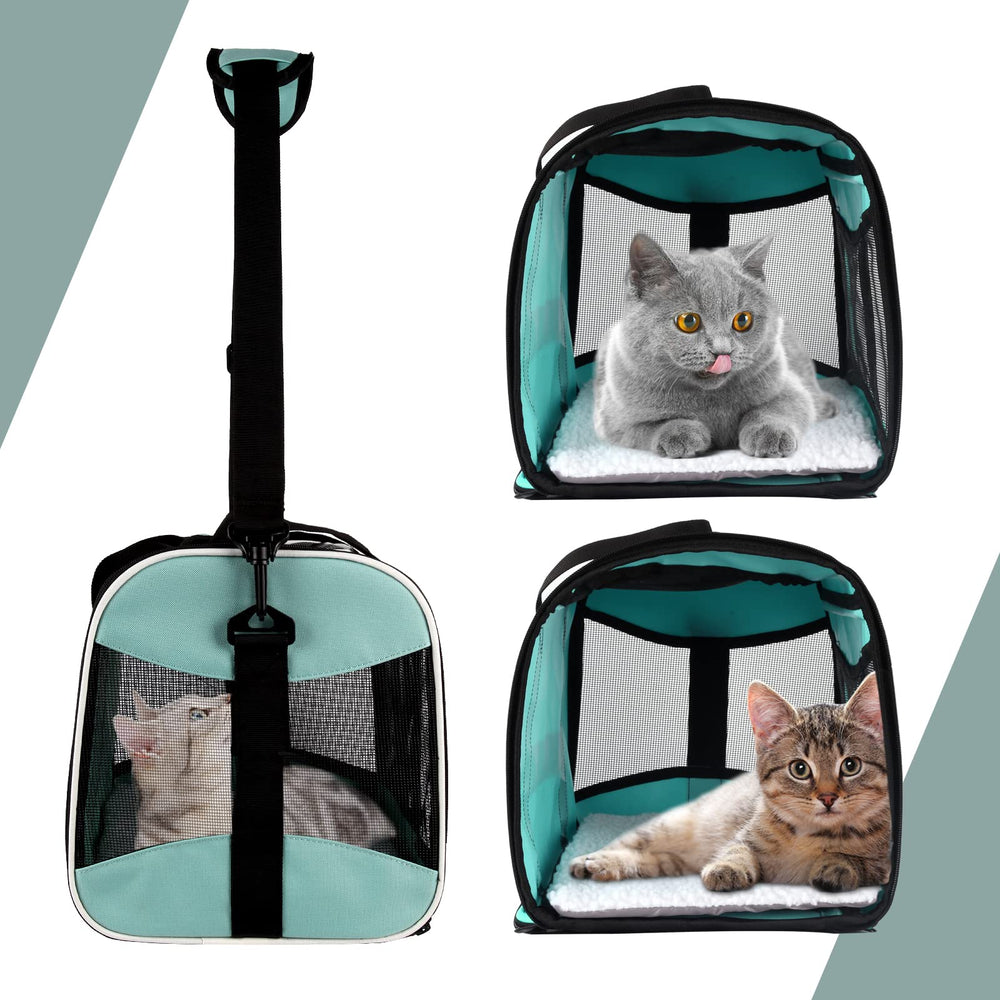 Top tasta pet travel carrier fits under airplane seat, convenient on flights