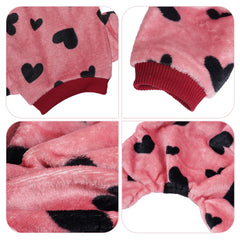 Topbuti Love Heart fleece texture emphasizes soft, breathable fabric for daily wear