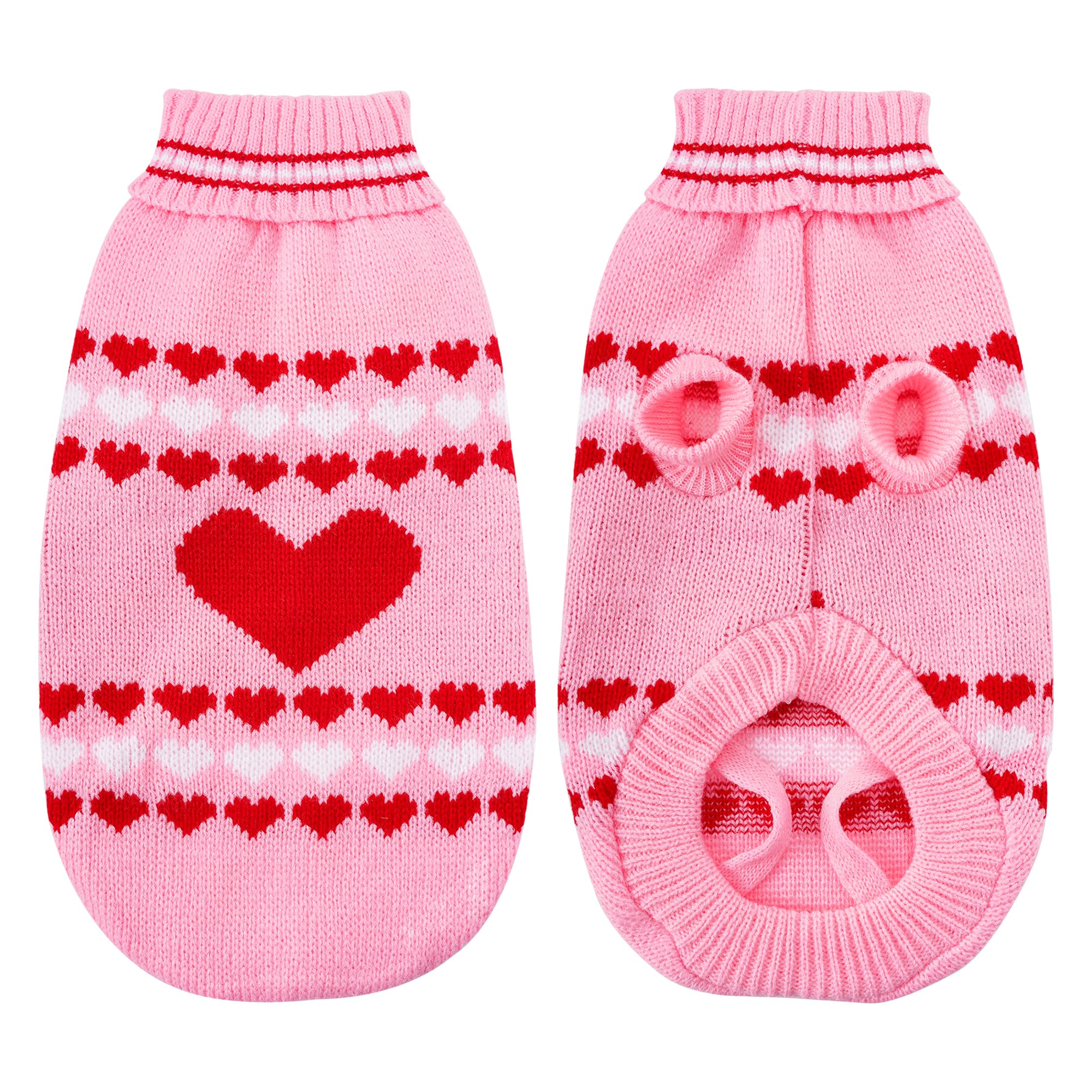 Topbuti dog sweater turtleneck knit provides cozy winter coverage