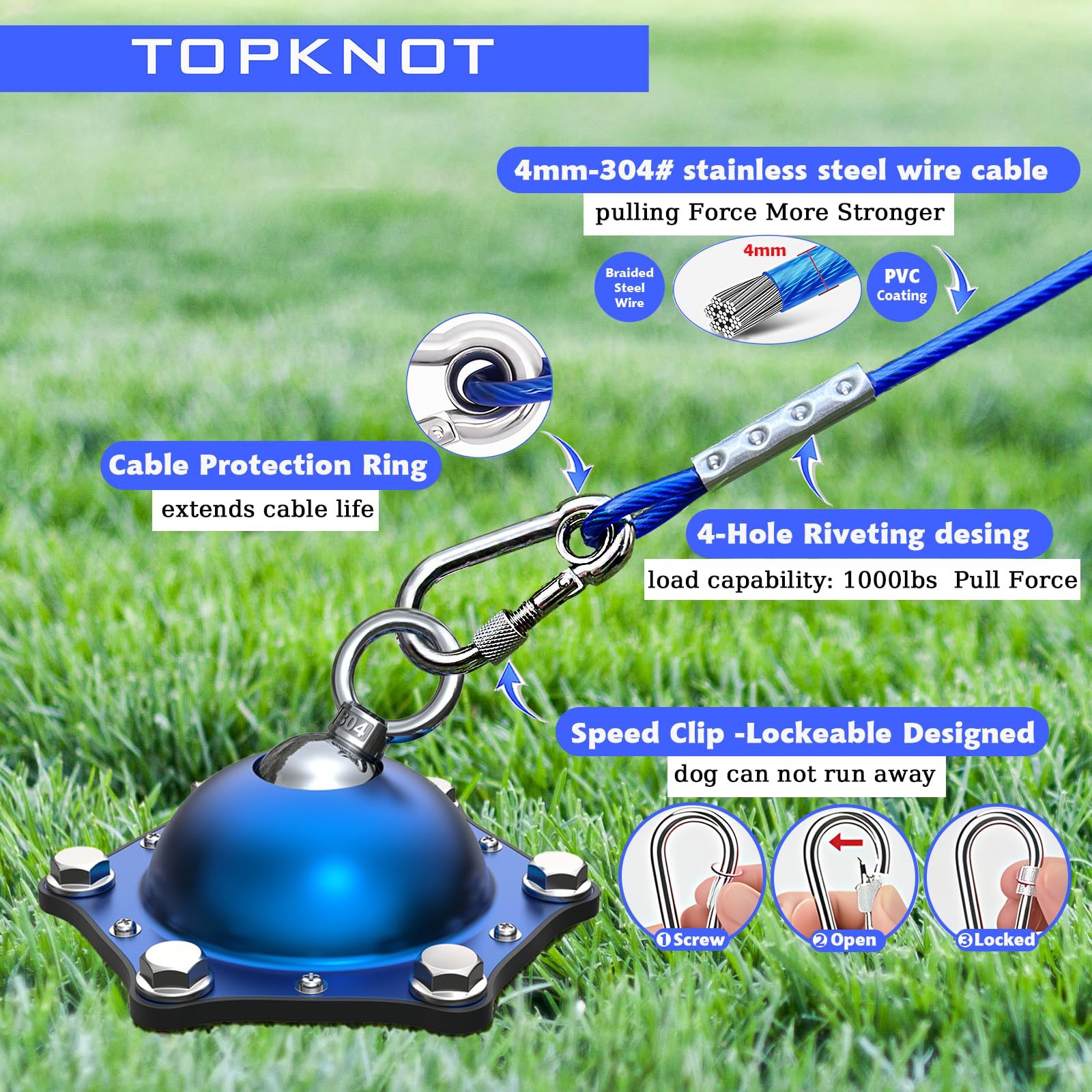 TOPKNOT detachable dog chain offers flexible leash options