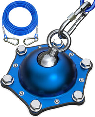 TOPKNOT dog tie-out cable 45ft enables spacious, safe yard exploration for large dogs.