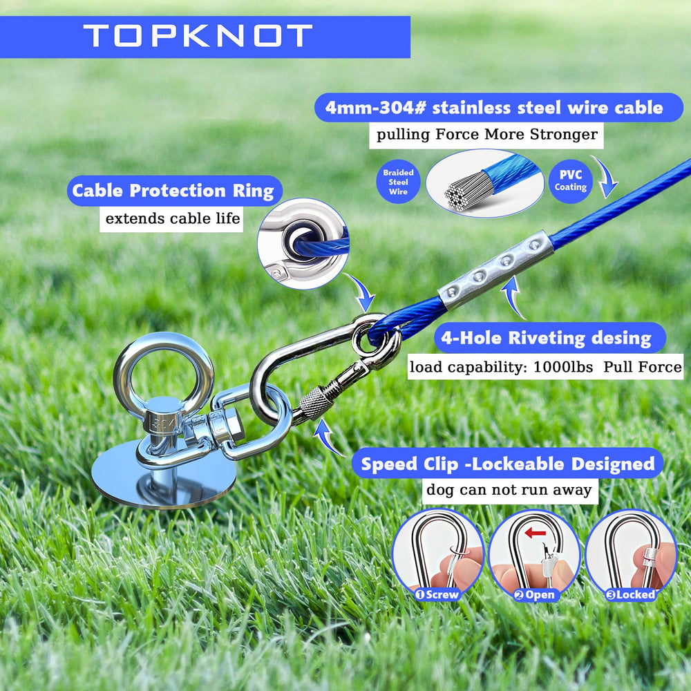 TopKnot outdoor dog camping gear designed for up to 150 lbs pets