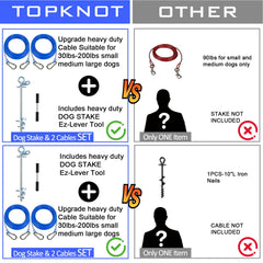 TOPKNOT stainless steel rod with soft handle aids quick setup