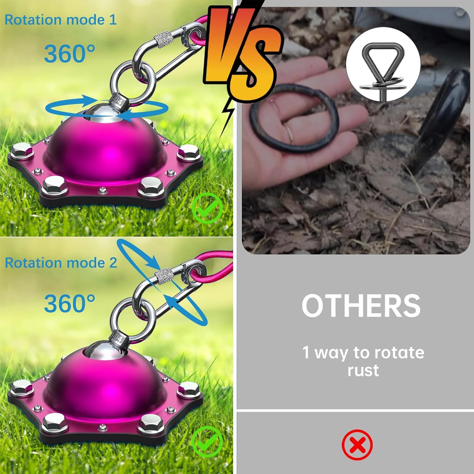 TOPKNOT upgraded stainless-steel clips ensure secure leash connections