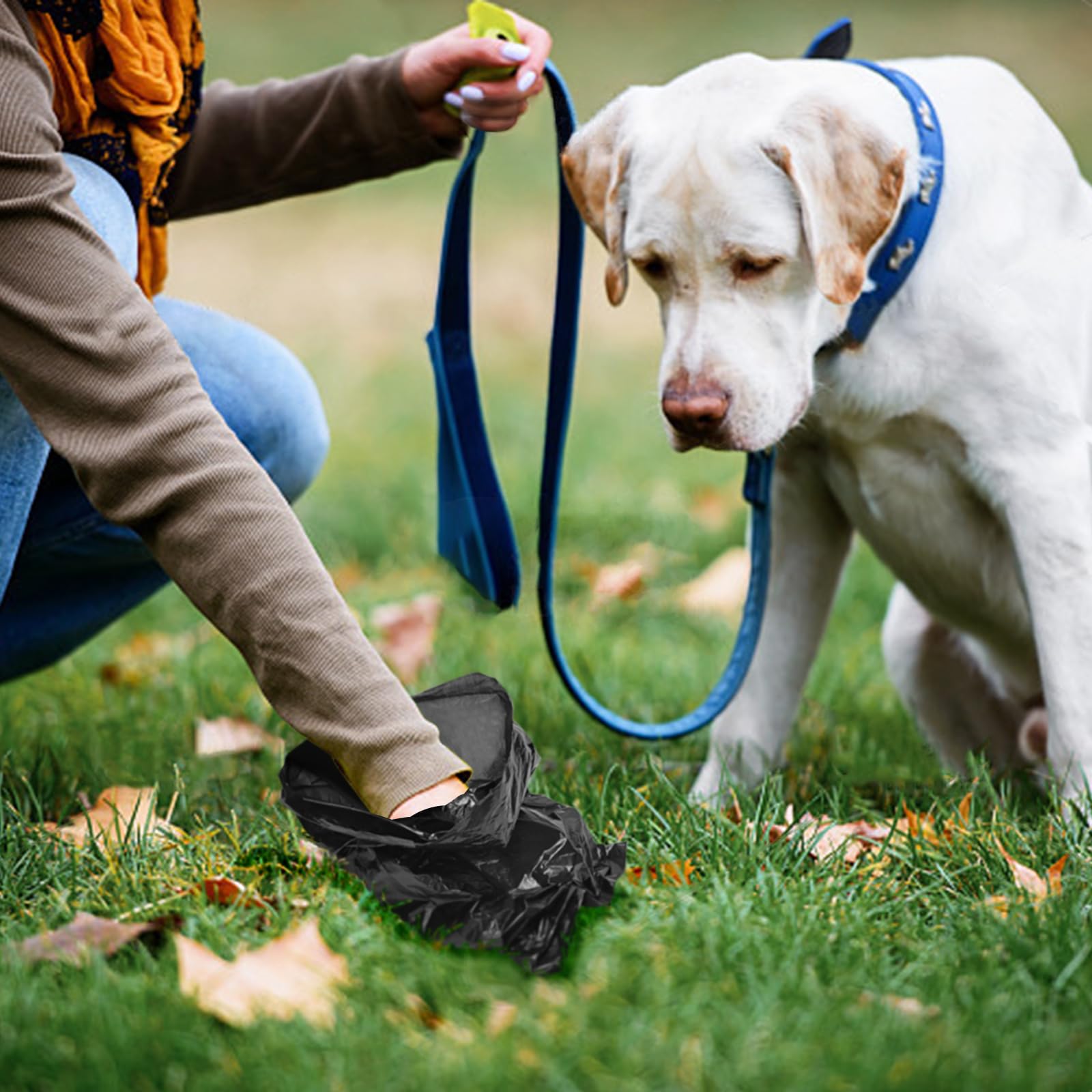 Toplive black poop bags keep outdoor cleanup discreet