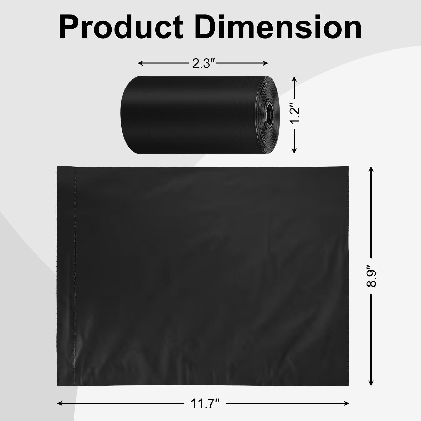 Toplive compact rolls fit pockets or leashes for on-the-go walks
