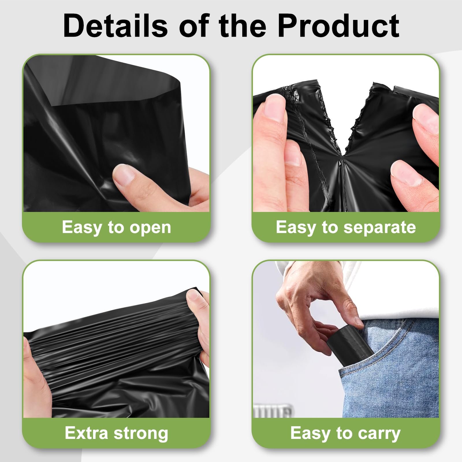 Toplive easy-tear bags enable quick, hygienic cleanup