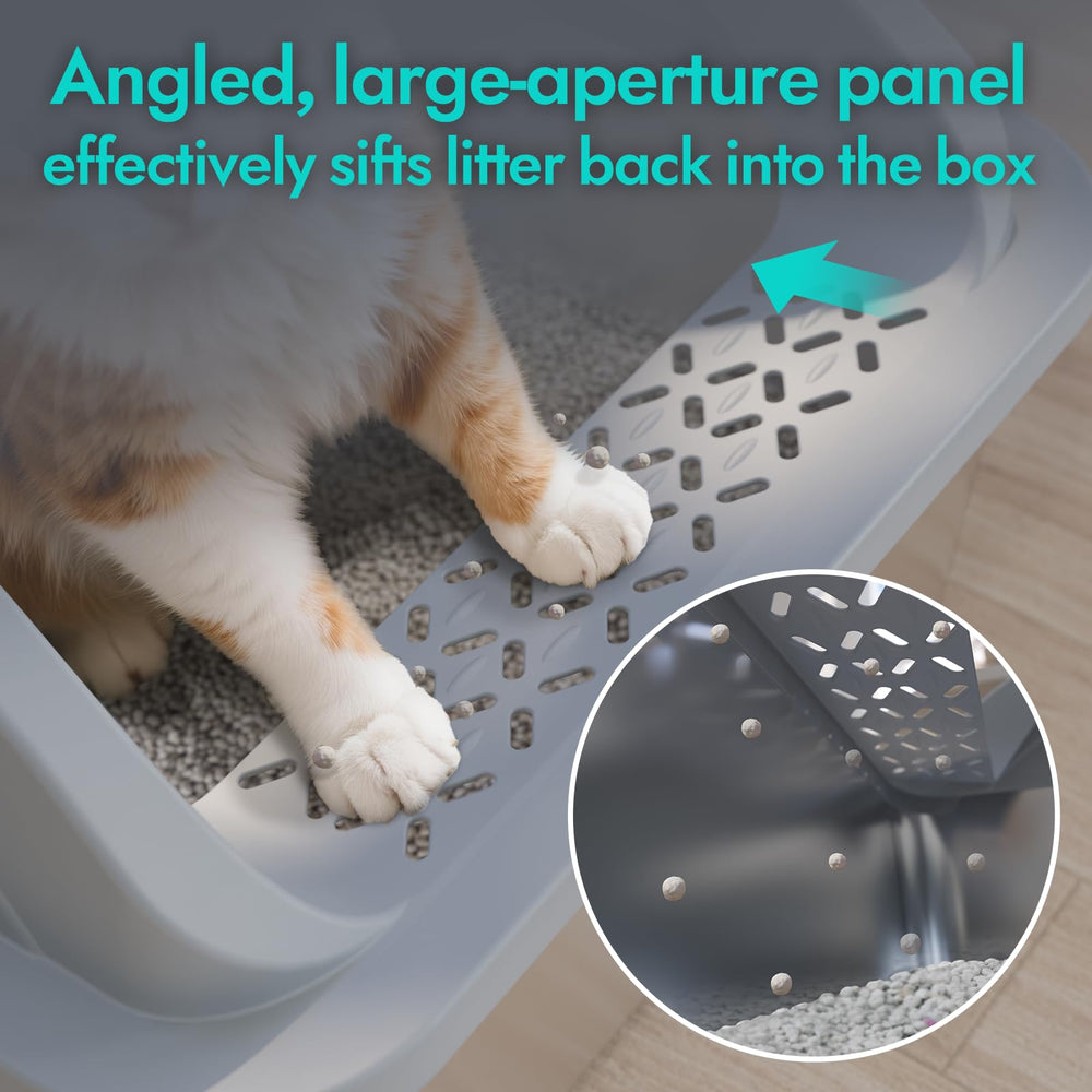 TopOpen low-entry stepboard supports small and senior cats comfortably.