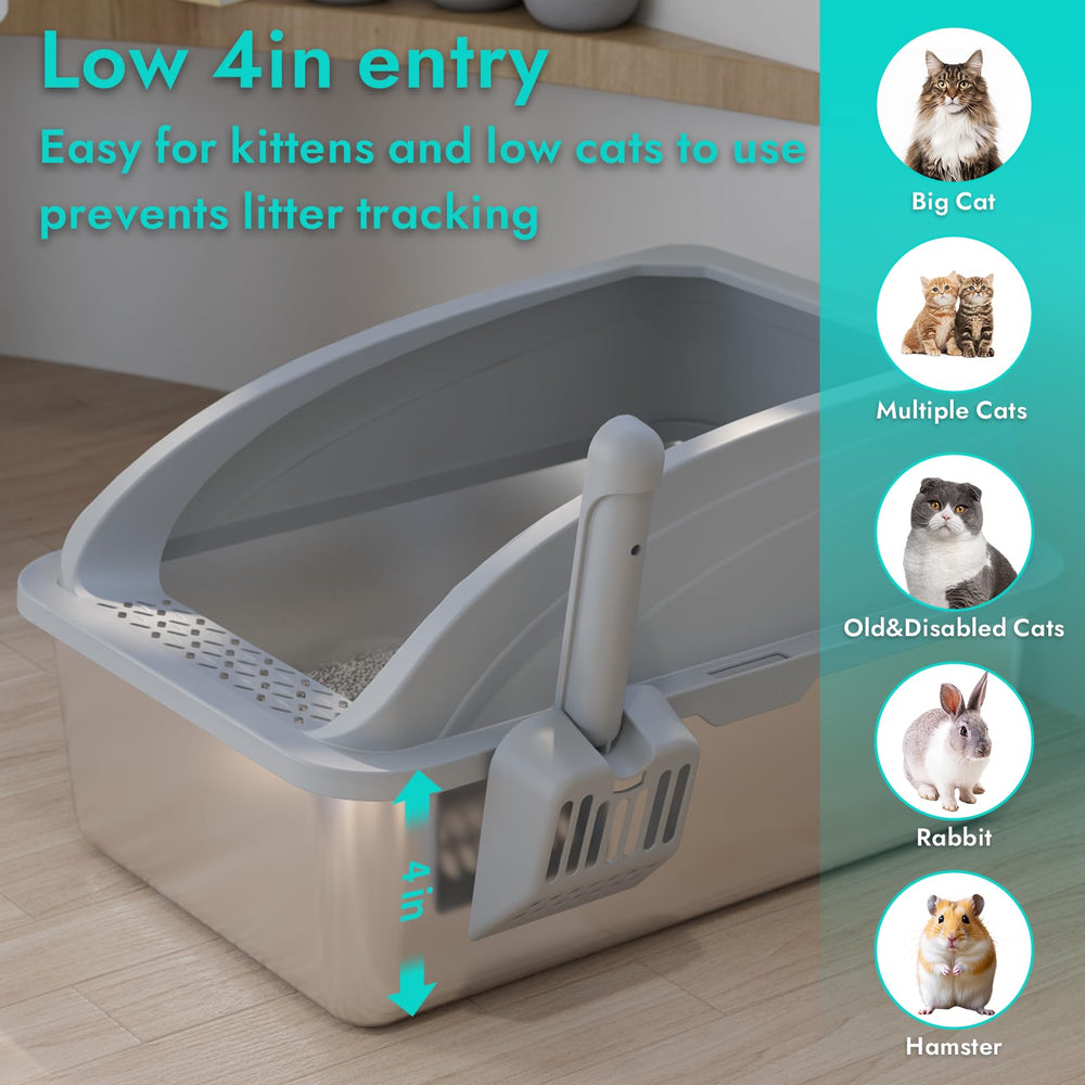 TopOpen non-stick surface lets waste rinse away with minimal effort.