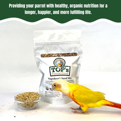 Dry Napoleon's Seed Mix ready to feed small parrots