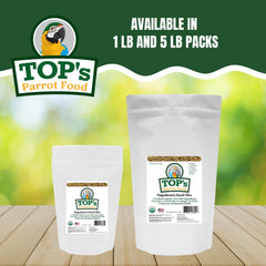 Packaging of TOP's Napoleon's Seed Mix emphasizing freshness and organic certification