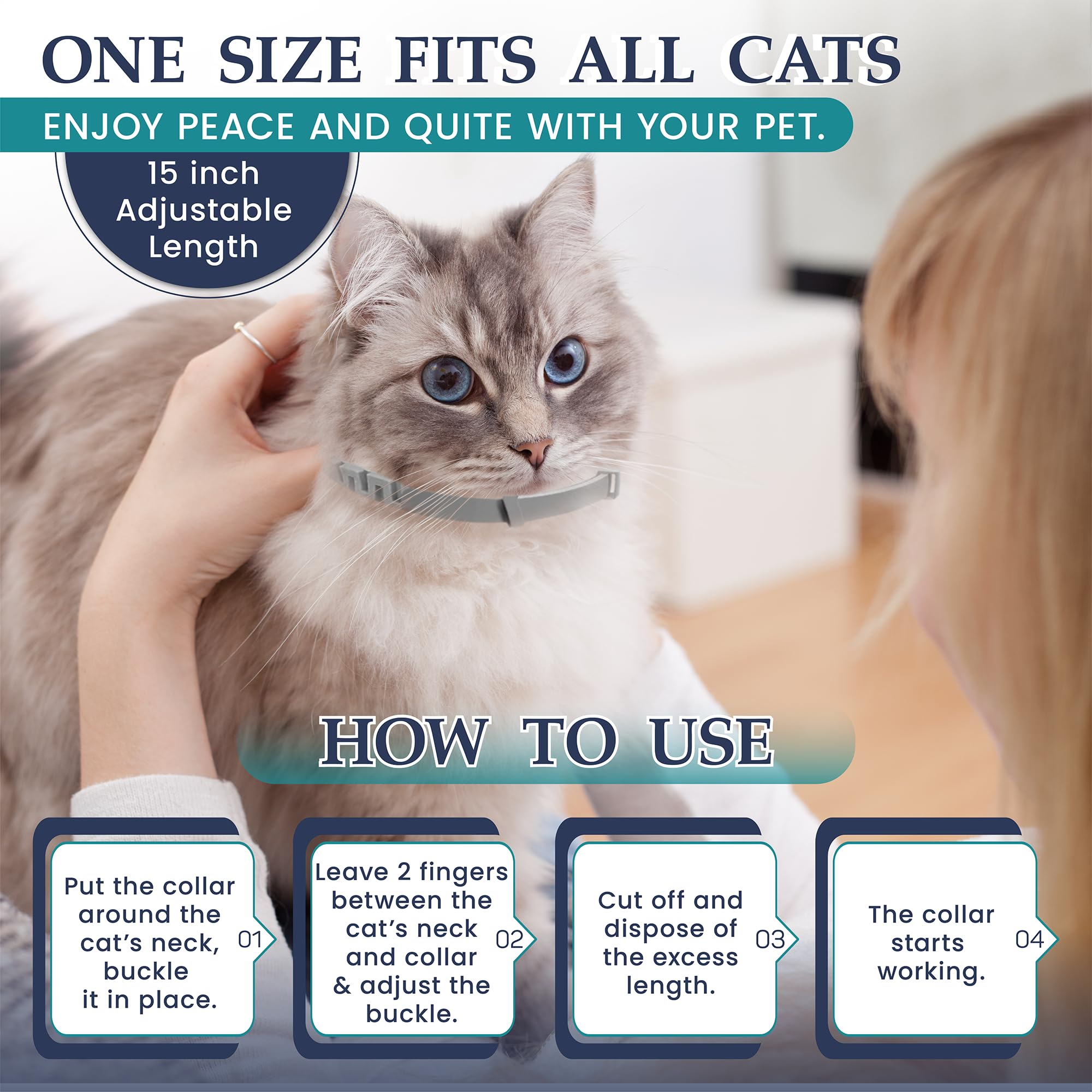 TopSum calming collar travel-friendly image shows compact design for trips.