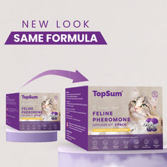 TopSum cat pheromones calming diffuser refill vial provides up to 30 days of continuous calming support