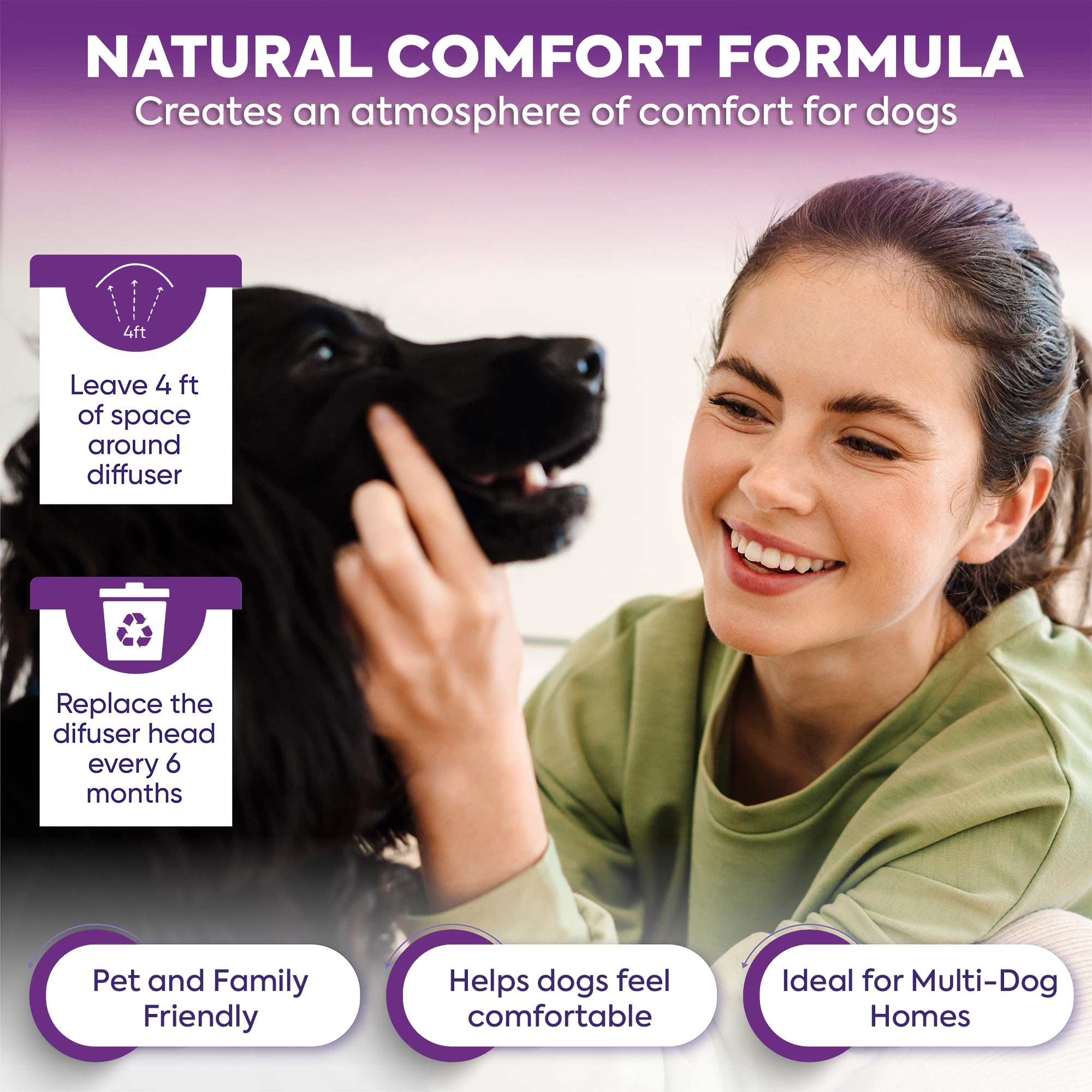 TopSum refill travel case shows on-the-go calming for dogs during trips.