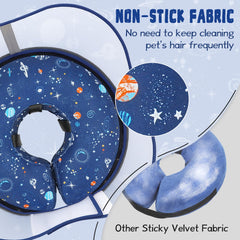 Toptakeit non-stick fabric dog collar cover close-up with easy-clean surface and removable cover