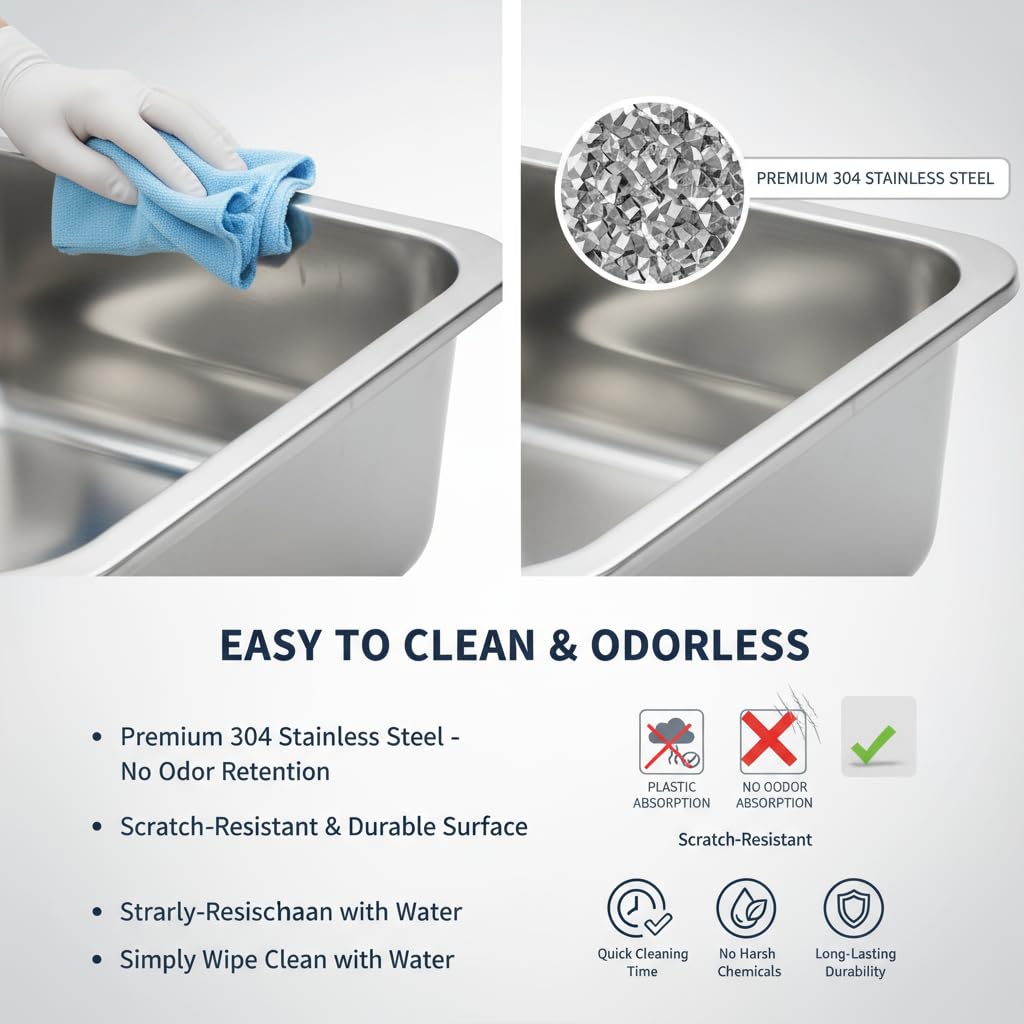 Topyangs easy-clean stainless steel base is wipeable and durable.