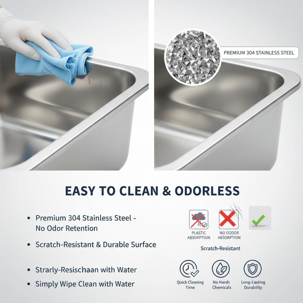 Topyangs easy-clean stainless steel base is wipeable and durable.