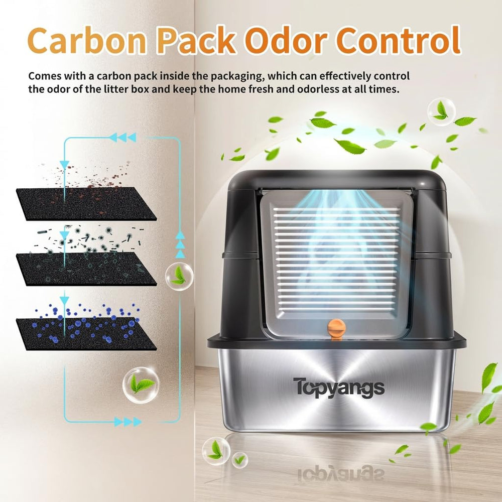 Topyangs odor-control metal breeze system highlights odor-reducing capability.