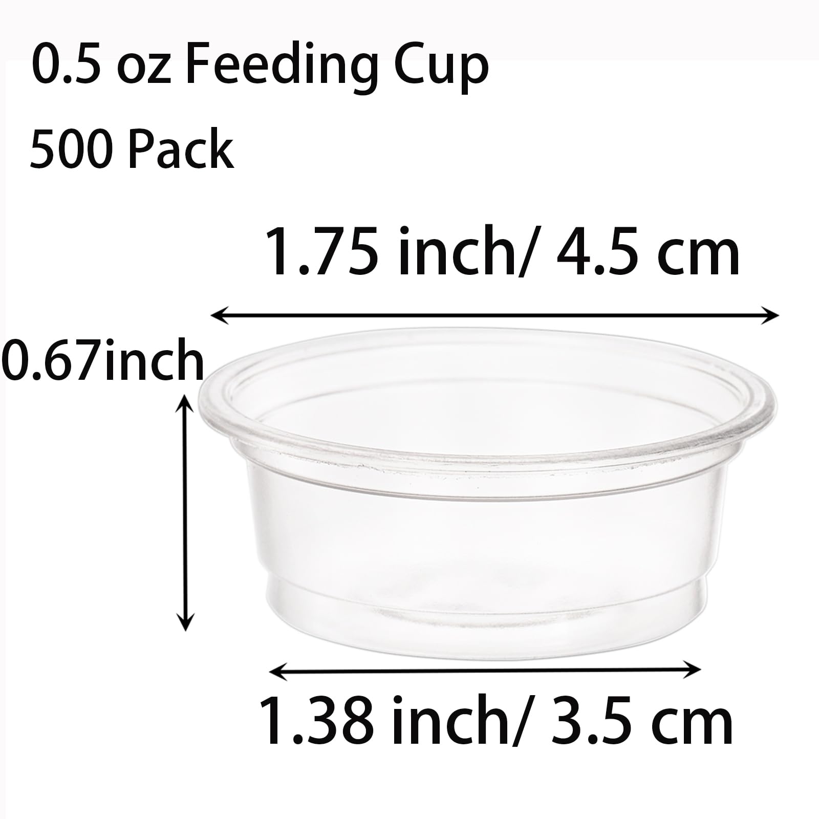 TOPZEA gecko cups 0-5oz capacity for portion-controlled meals