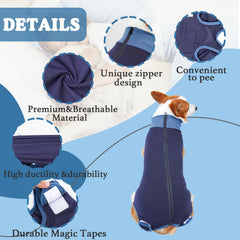 TORJOY anti-licking-scratching recovery suit protects wounds and reduces irritation.