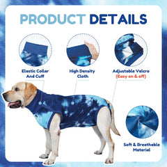 TORJOY cone-alternative e-collar substitute in action for safer movement and licking prevention.