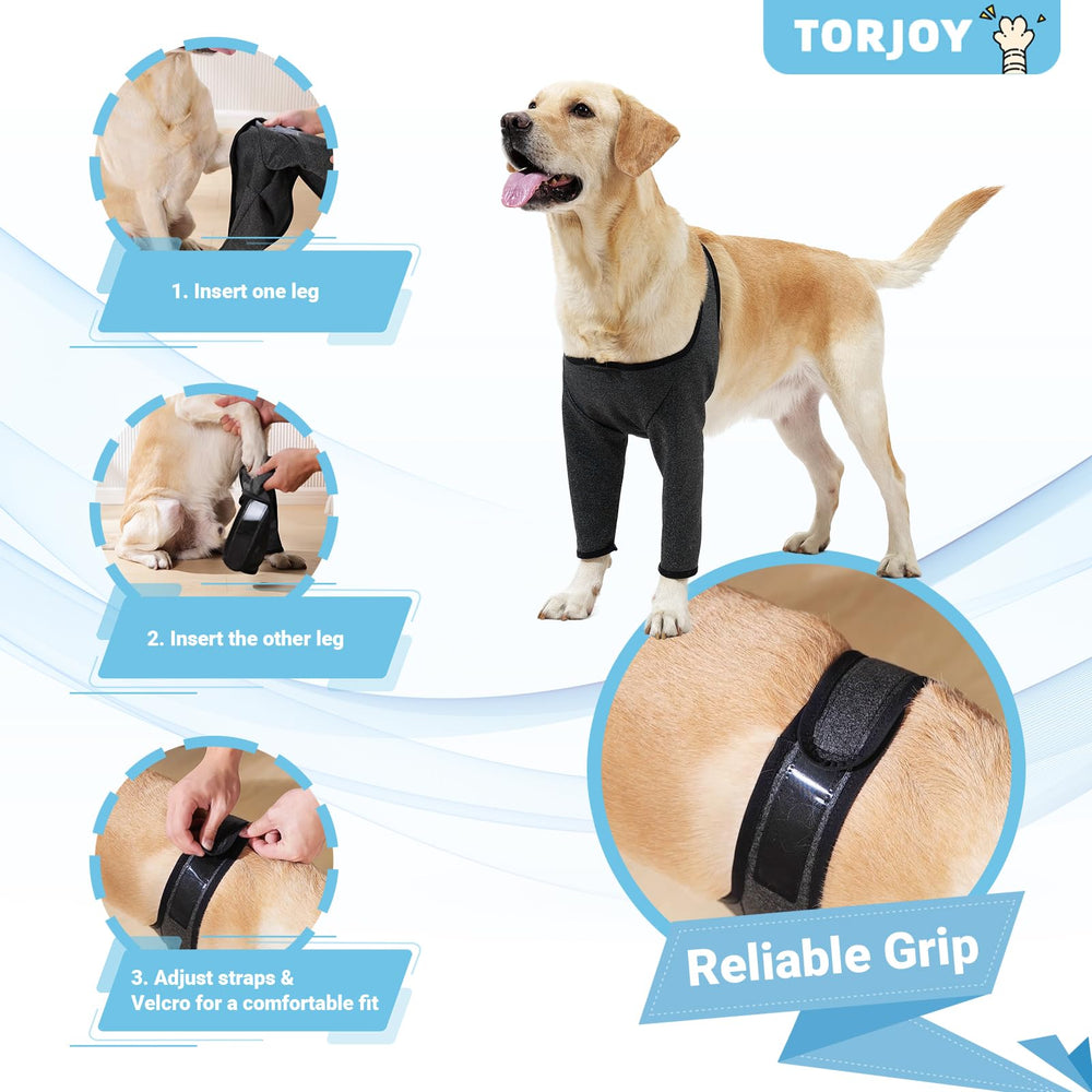 TORJOY abrasion-resistant sleeve guards skin hotspots during post-surgery movement.