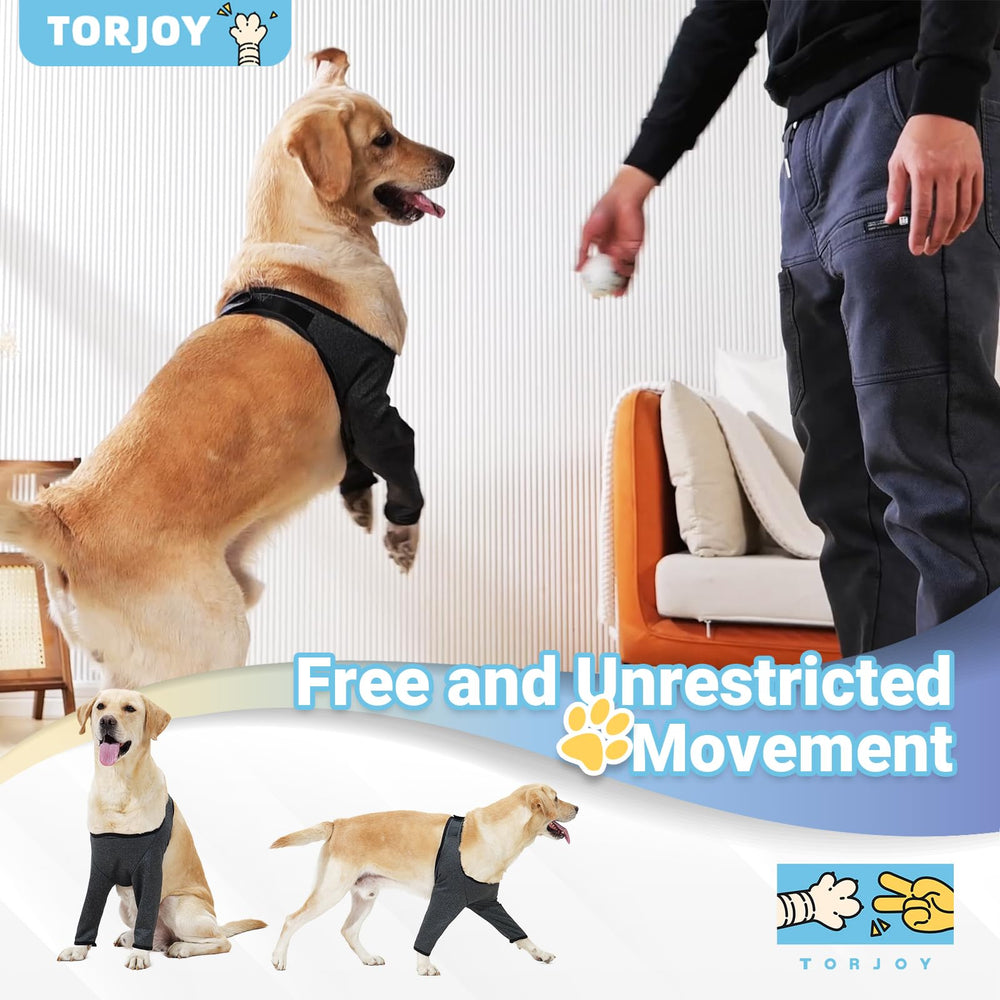 TORJOY front-leg sleeve offers easy, stress-free protection for home and walks.
