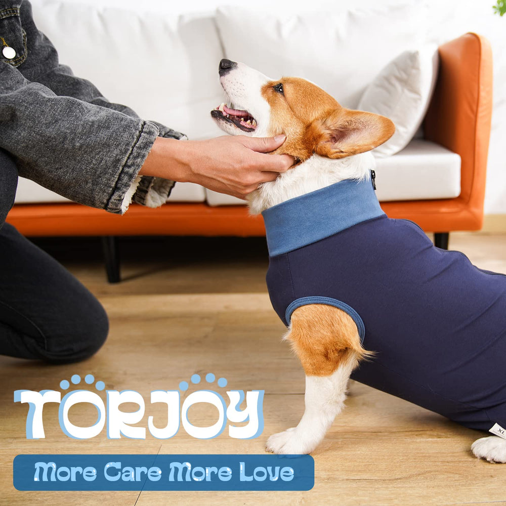TORJOY dog-recovery-suit at-home-use for gentle post-op protection.