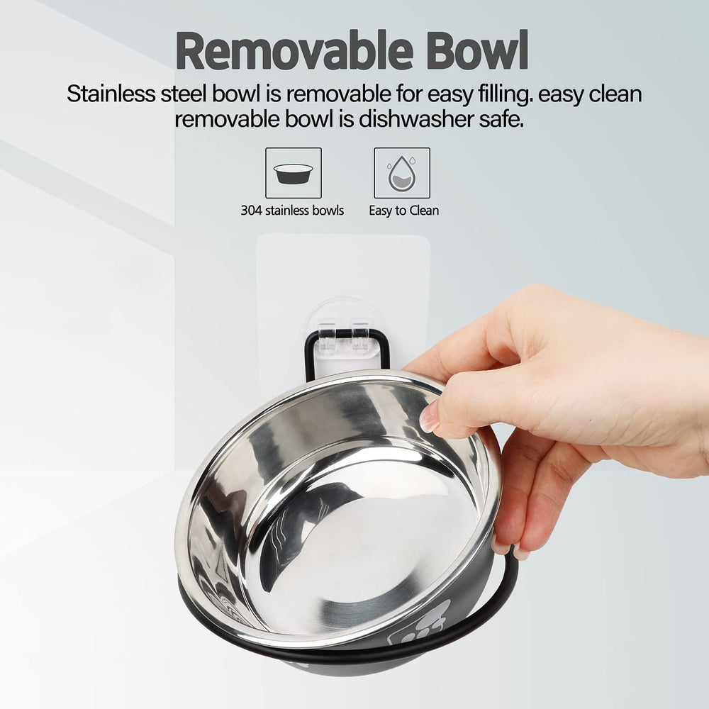 Torlam elevated bowls stainless-steel material rust-resistant and durable