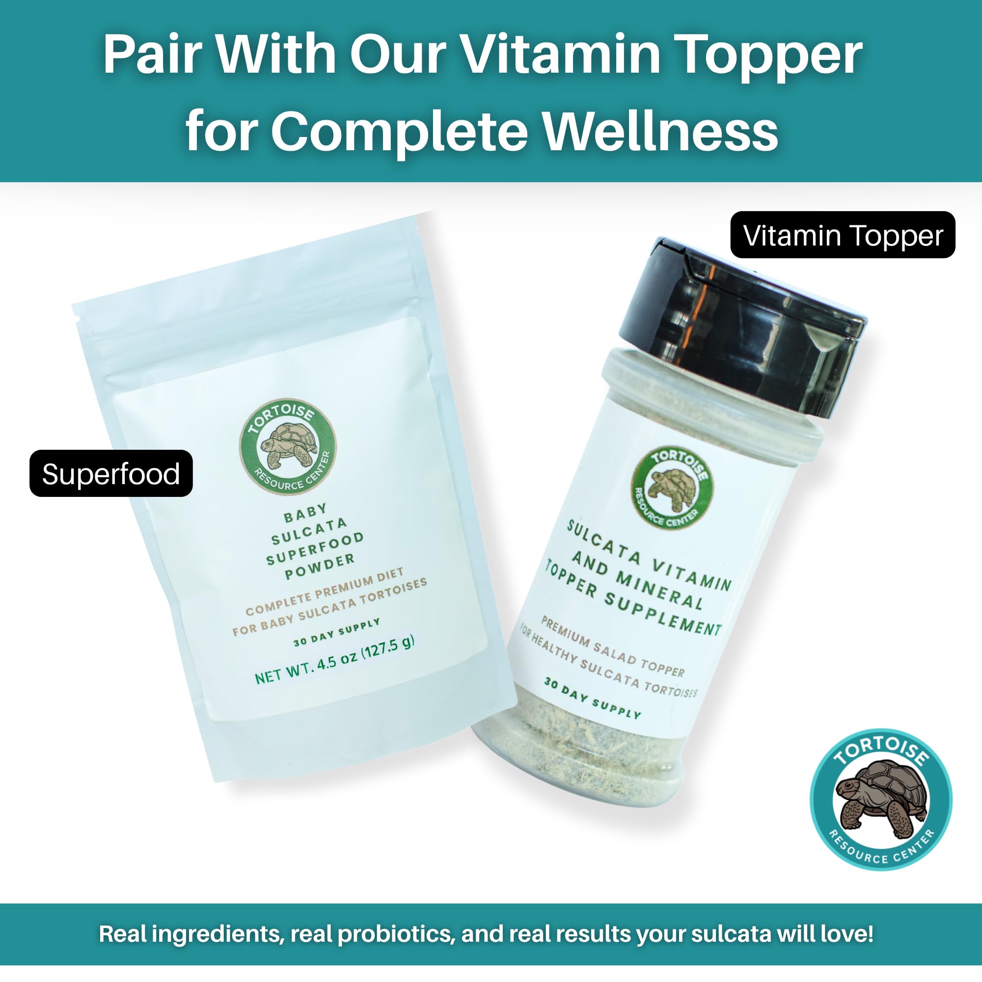 Tortoise Resource Center 30-day supply box highlights long-term care planning and value.