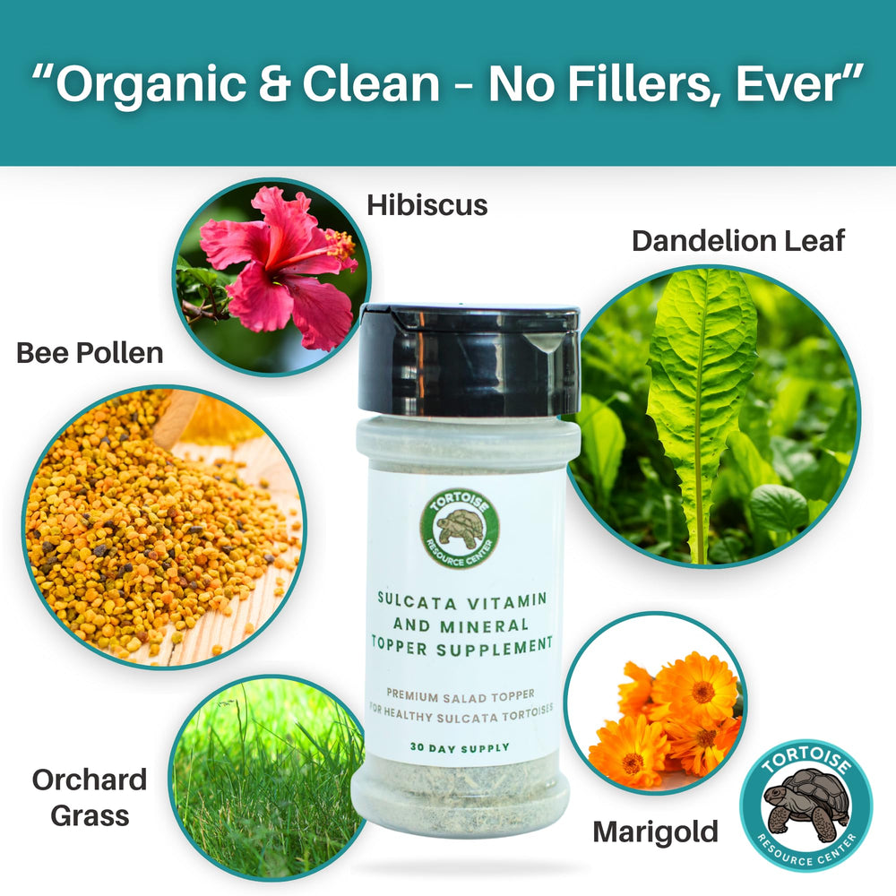 Tortoise Resource Center herpatologist-formulated blend for baby sulcata tortoises.