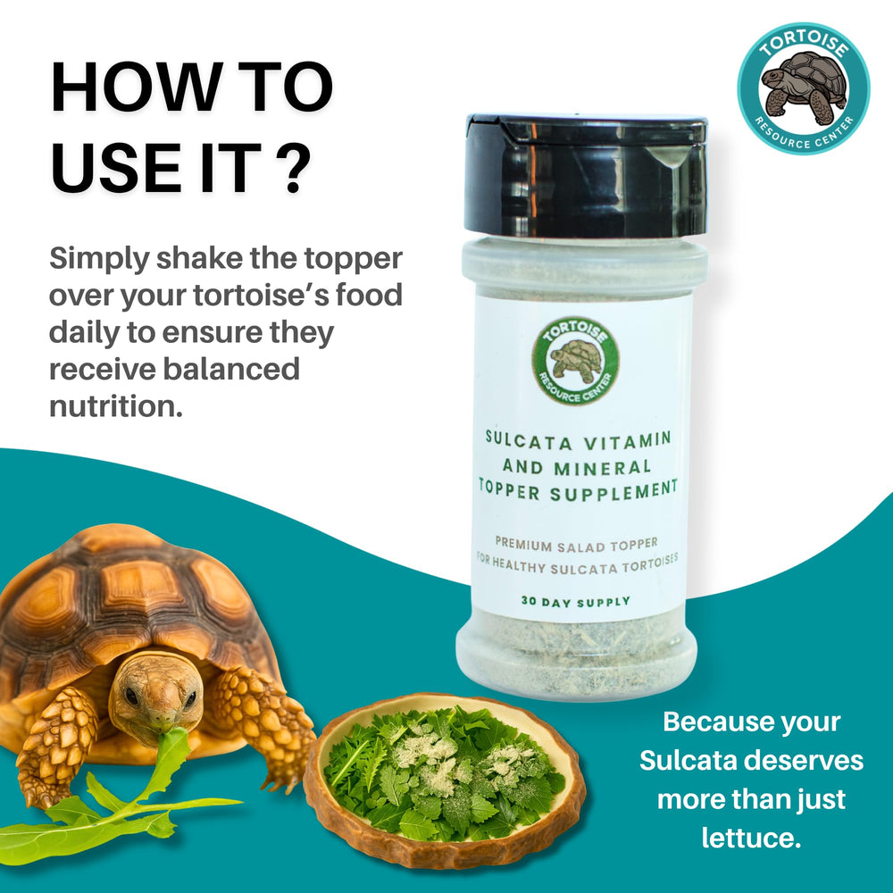 Tortoise Resource Center sulcata shell growth bottle supports mineral balance.