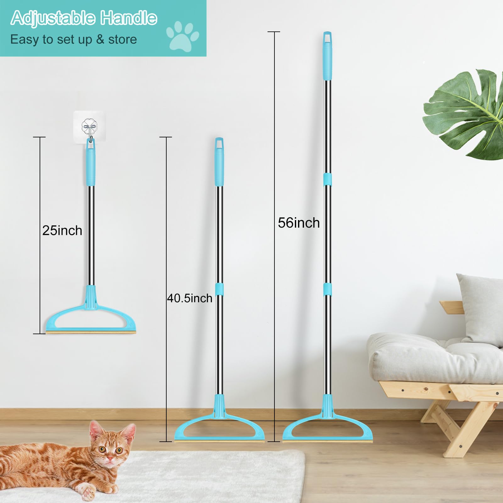 TOSMAL Carpet Rake mats-cleaning-friendly for fabric surfaces