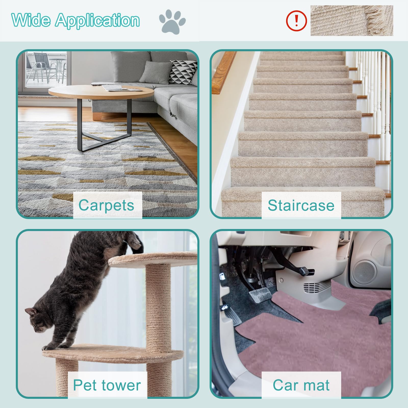 TOSMAL Carpet Rake storage-friendly design fits in closets and tool drawers