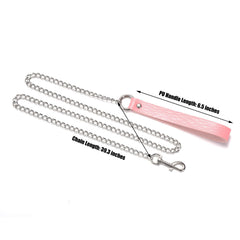 Tosmifairy Metal Chain Leash image highlights a long, versatile accessory for safe, supervised outdoor fun.