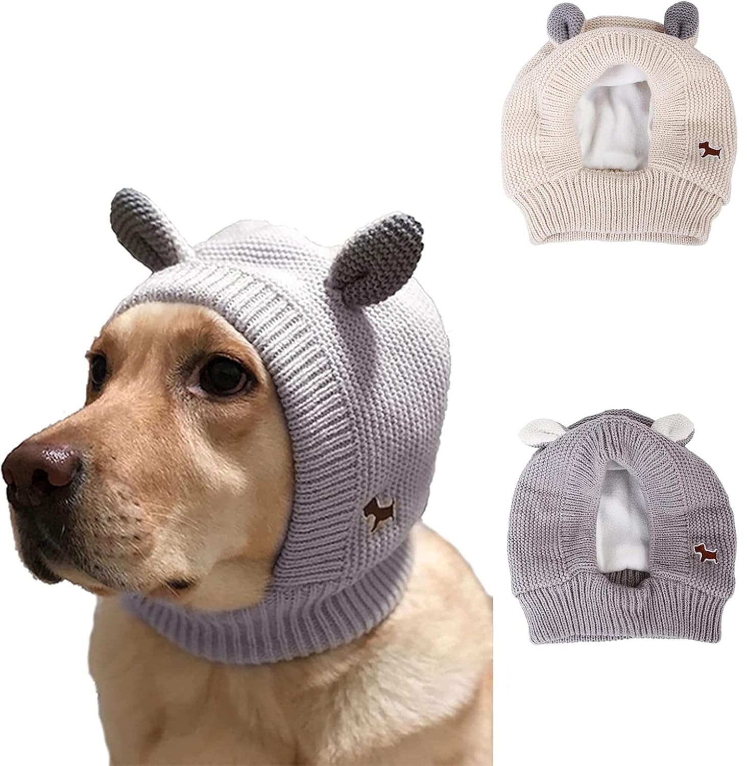 Tosuua Rabbit-ear design gray adds cute style while keeping ears warm