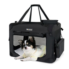 Totoro Ball Large Cat Carrier front view showing secure four-entry design