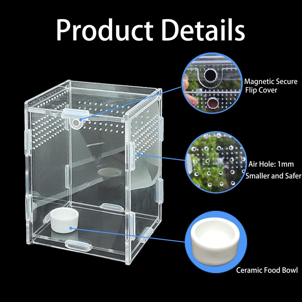TOTZLIAN mini-habitat 360-view reveals full visibility for monitoring occupants.