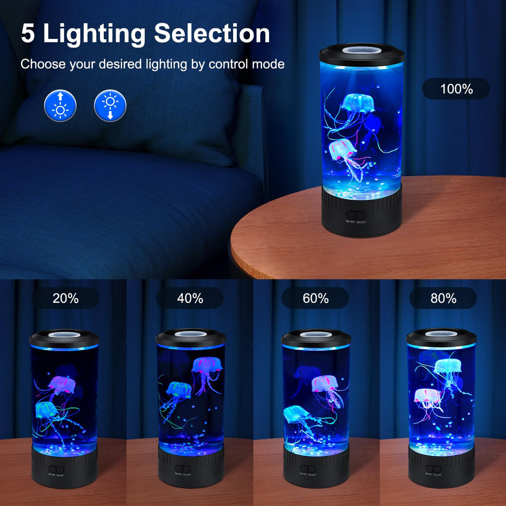 TOUBIK Jellyfish Lamp with remote is easy to control from afar.