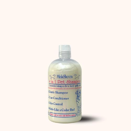 Touch of Mink Minksheen bottle pour demonstrates easy dispensing for bath-time cleansing