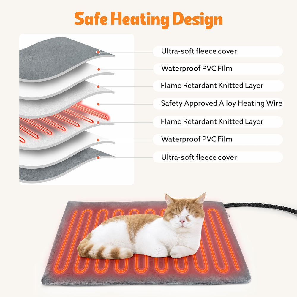 Tovve cat house timer feature enables 1–24 hour heating scheduling.