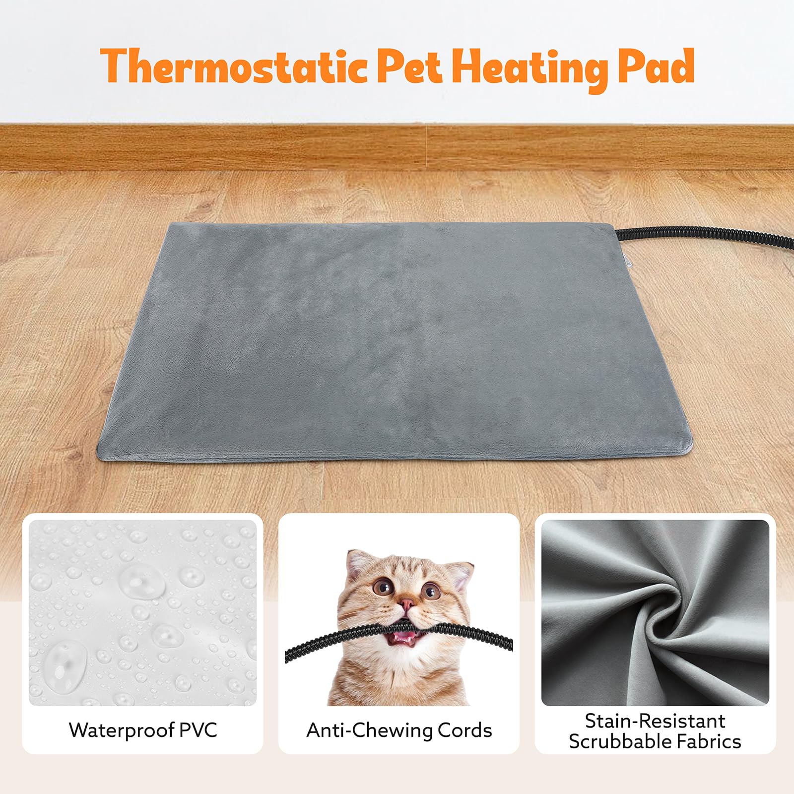 Tovve Temperature control allows precise warmth for cats