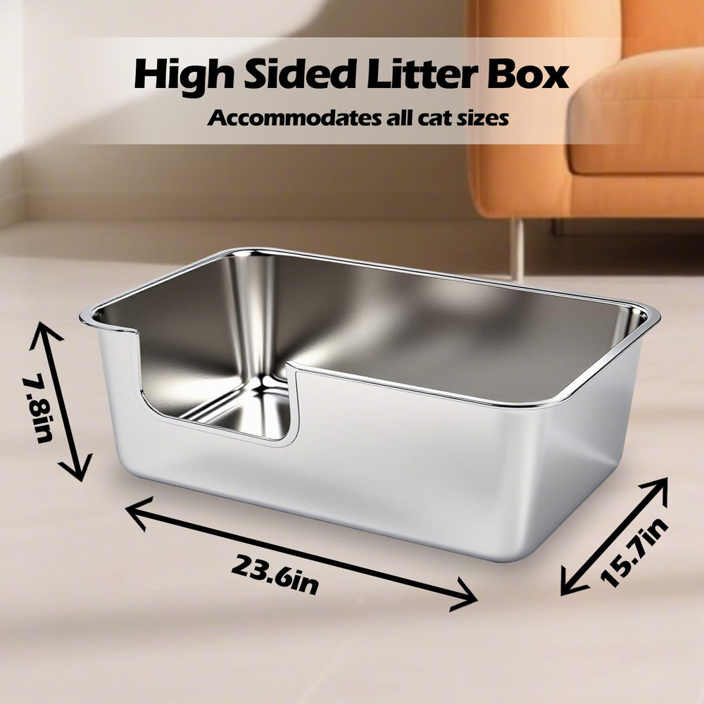 TownTime low-maintenance, easy-to-clean steel litter box reduces cleanup time.
